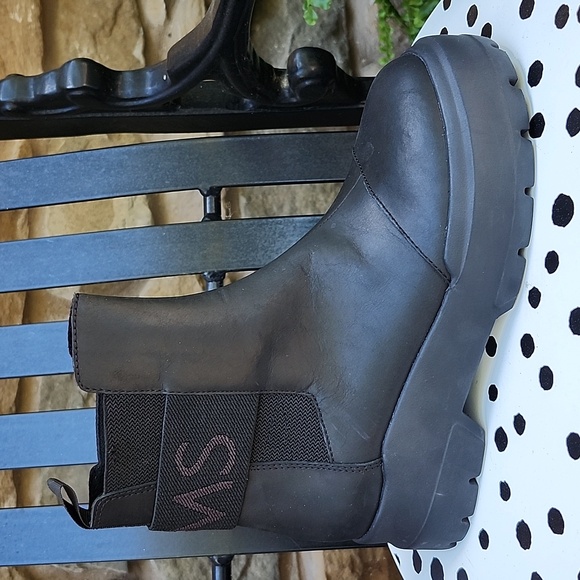 NWOT TOMS LEATHER ALPARGATA COMBAT BOOTS - Picture 8 of 8